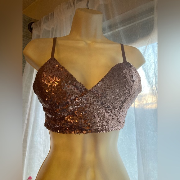 Revamped La Nuit Rose Gold Spaghetti Strap Bustier with Zipper! 3 XS, 2 S, 2 M! - Picture 3 of 13